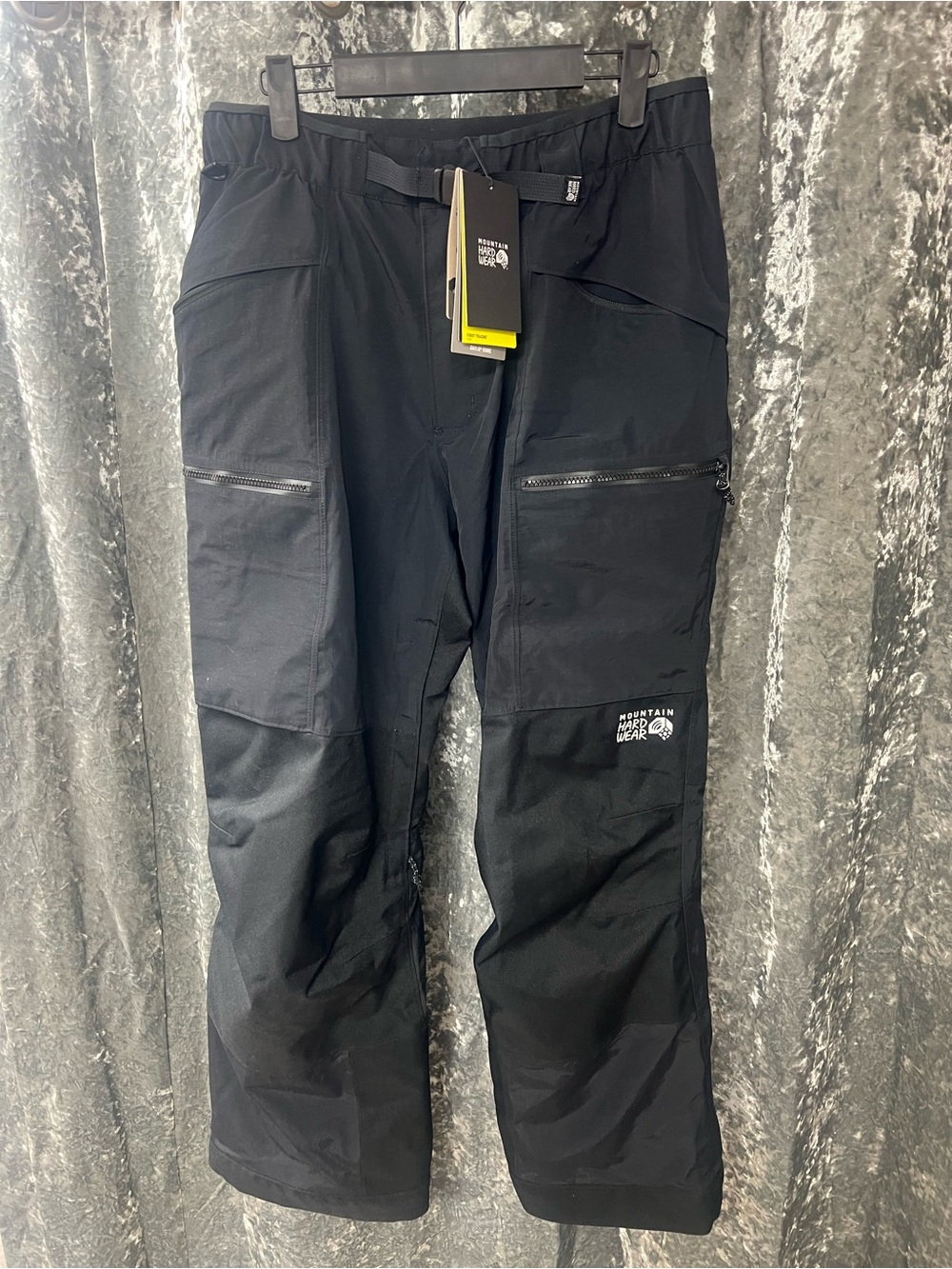 Mountain Hardwear Black Outdoor Shell Pants with Logo
